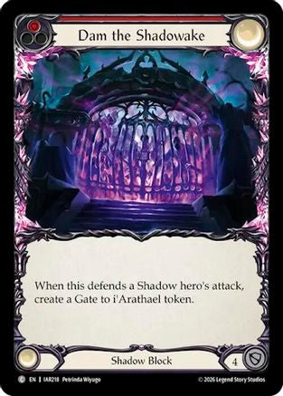 Dam the Shadowake (Red) (IAR218)  Rainbow Foil