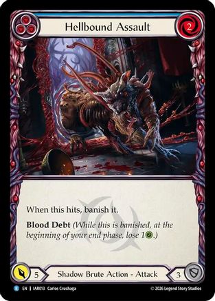 Hellbound Assault (Blue) (IAR013)  Rainbow Foil