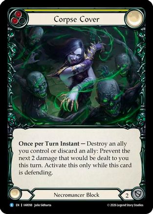 Corpse Cover (Yellow) (IAR098)  Rainbow Foil