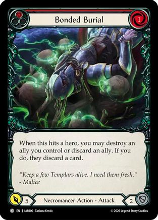 Bonded Burial (Red) (IAR100)  Rainbow Foil