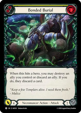 Bonded Burial (Yellow) (IAR101)  Rainbow Foil