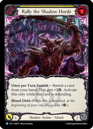Rally the Shadow Horde (Yellow) (IAR172)