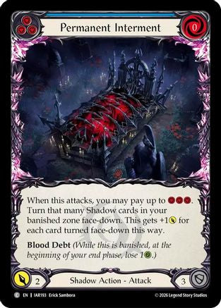 Permanent Interment (Blue) (IAR193)  Rainbow Foil
