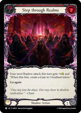 Step through Realms (Red) (IAR215)  Rainbow Foil