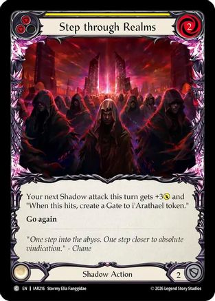 Step through Realms (Yellow) (IAR216)  Rainbow Foil