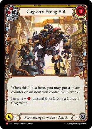 Cogwerx Prong Bot (IAR247)  Rainbow Foil