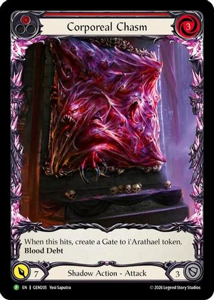 Corporeal Chasm (GEM205)  Rainbow Foil