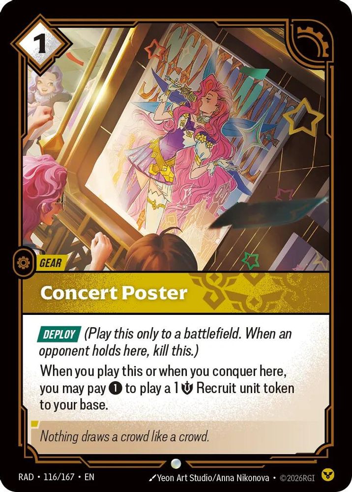 Concert Poster (116/167) - Radiance Foil