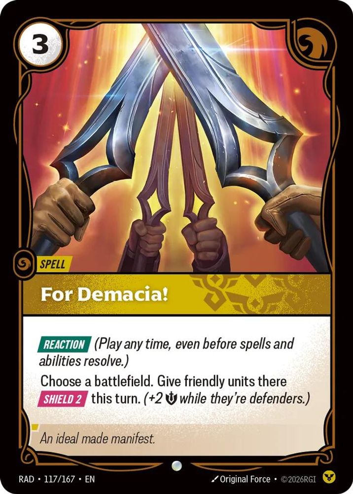 For Demacia! (117/167) - Radiance Foil