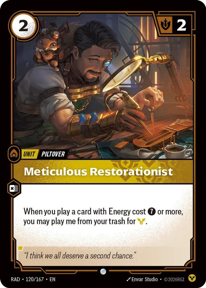 Meticulous Restorationist (120/167) - Radiance Foil