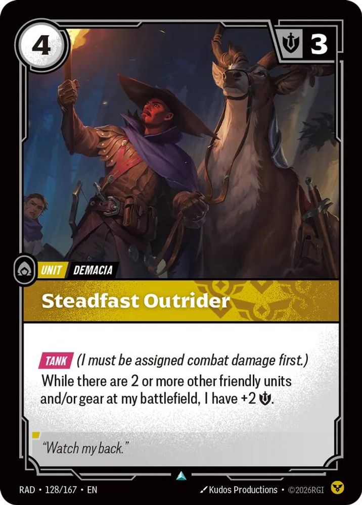Steadfast Outrider (128/167) - Radiance Foil