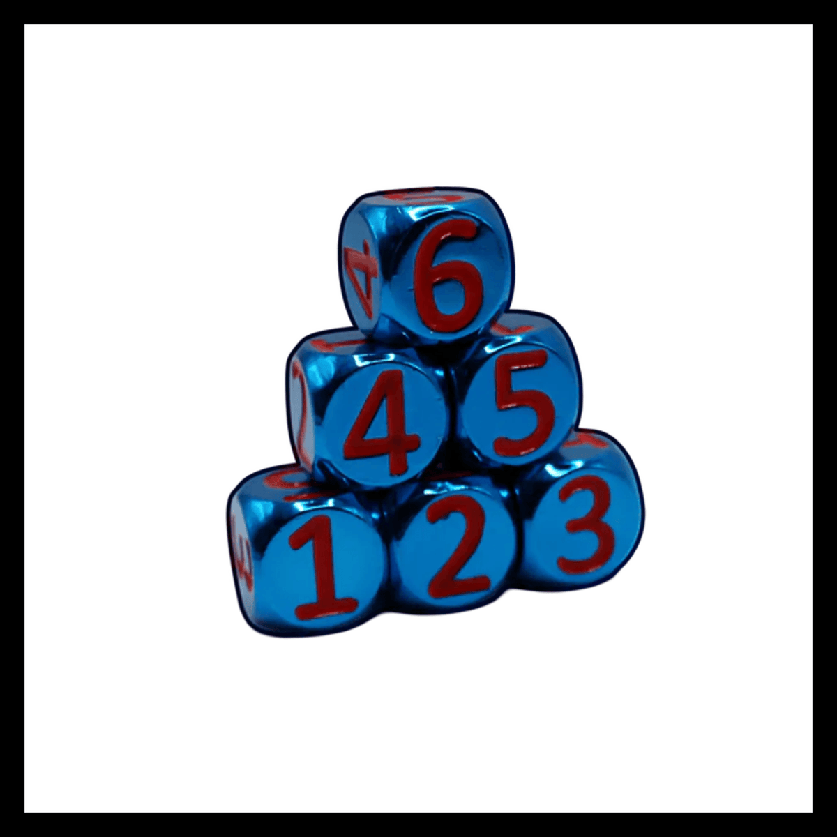 Heavy Rollers Metal D6 Dice w/ Magnetic Case