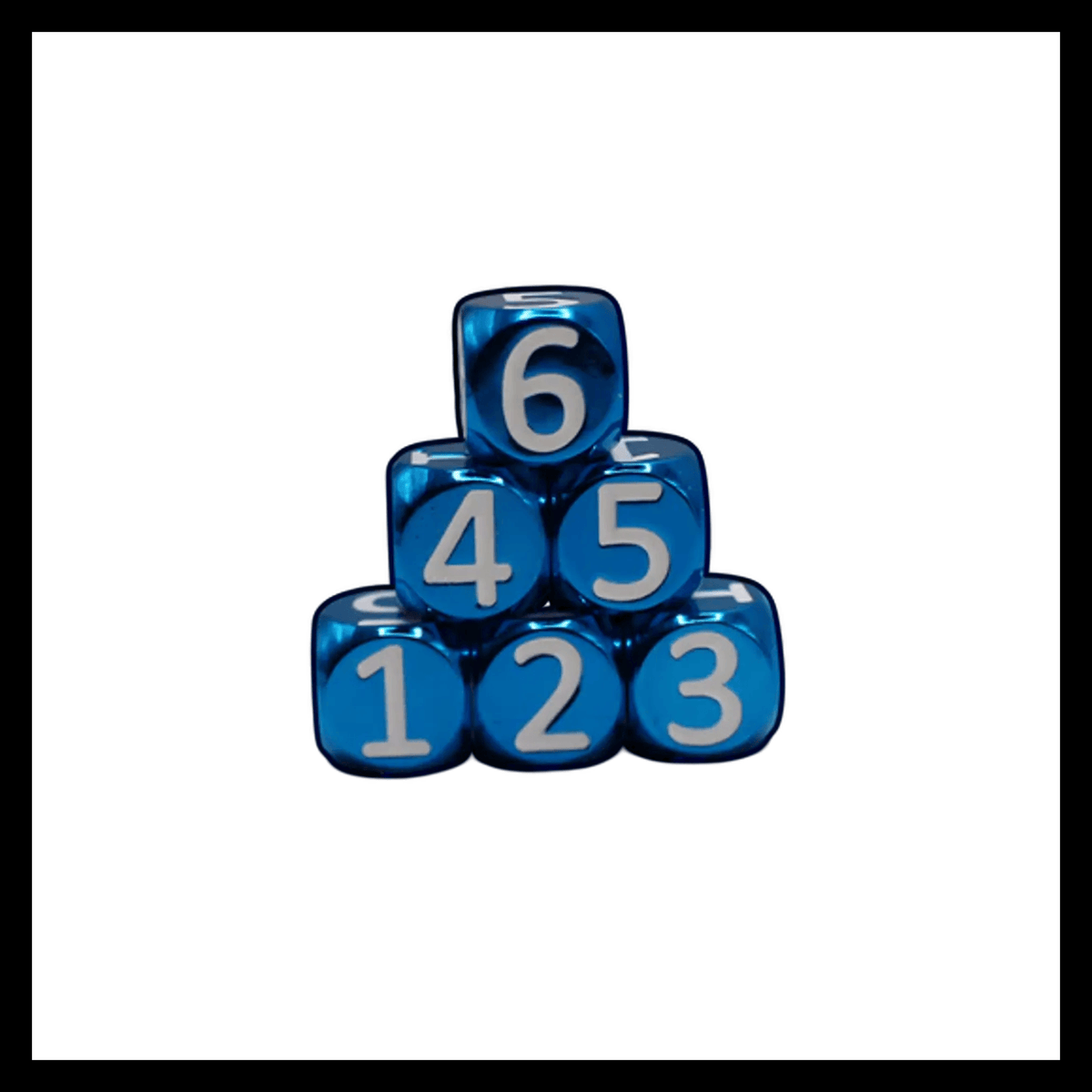 Heavy Rollers Metal D6 Dice w/ Magnetic Case
