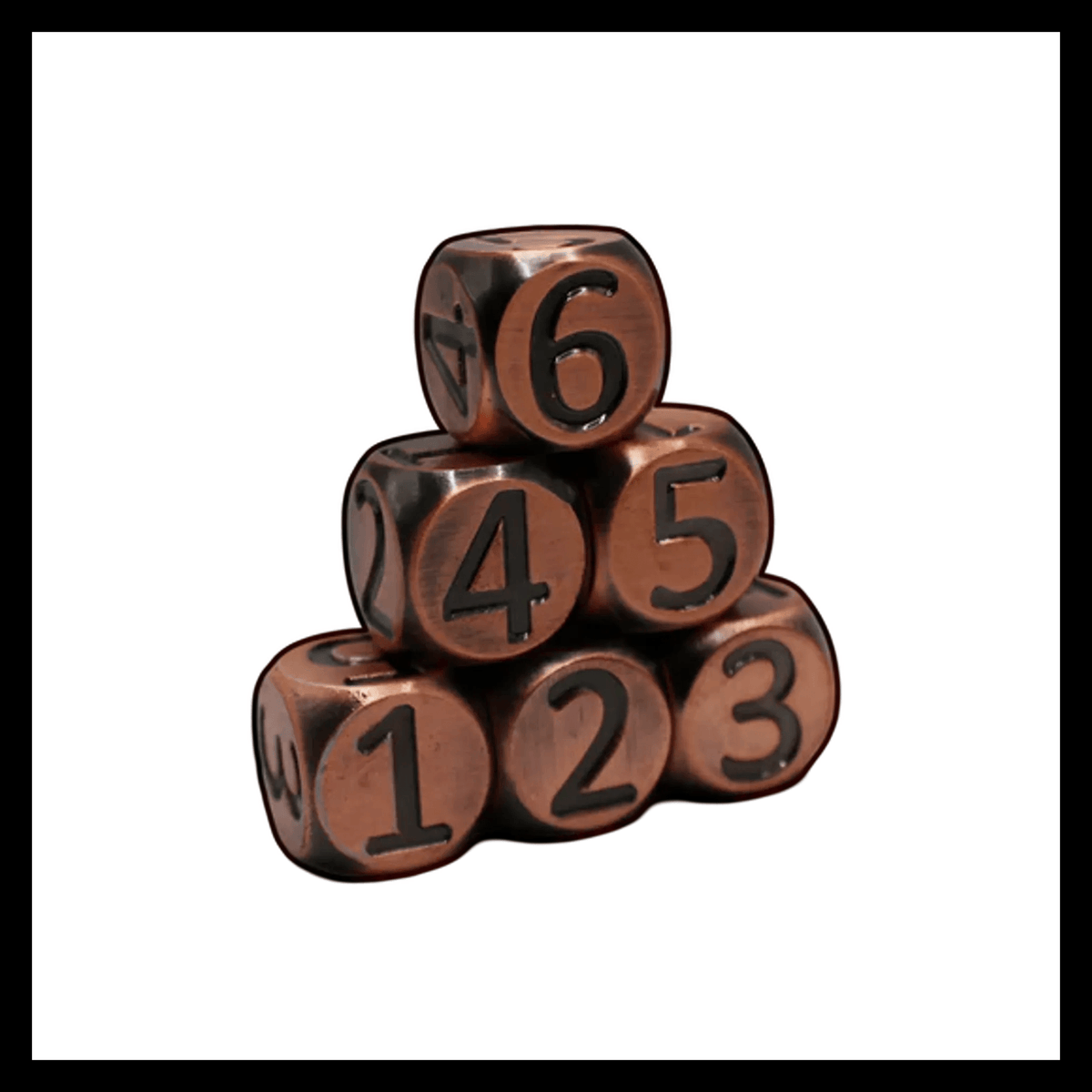Heavy Rollers Metal D6 Dice w/ Magnetic Case