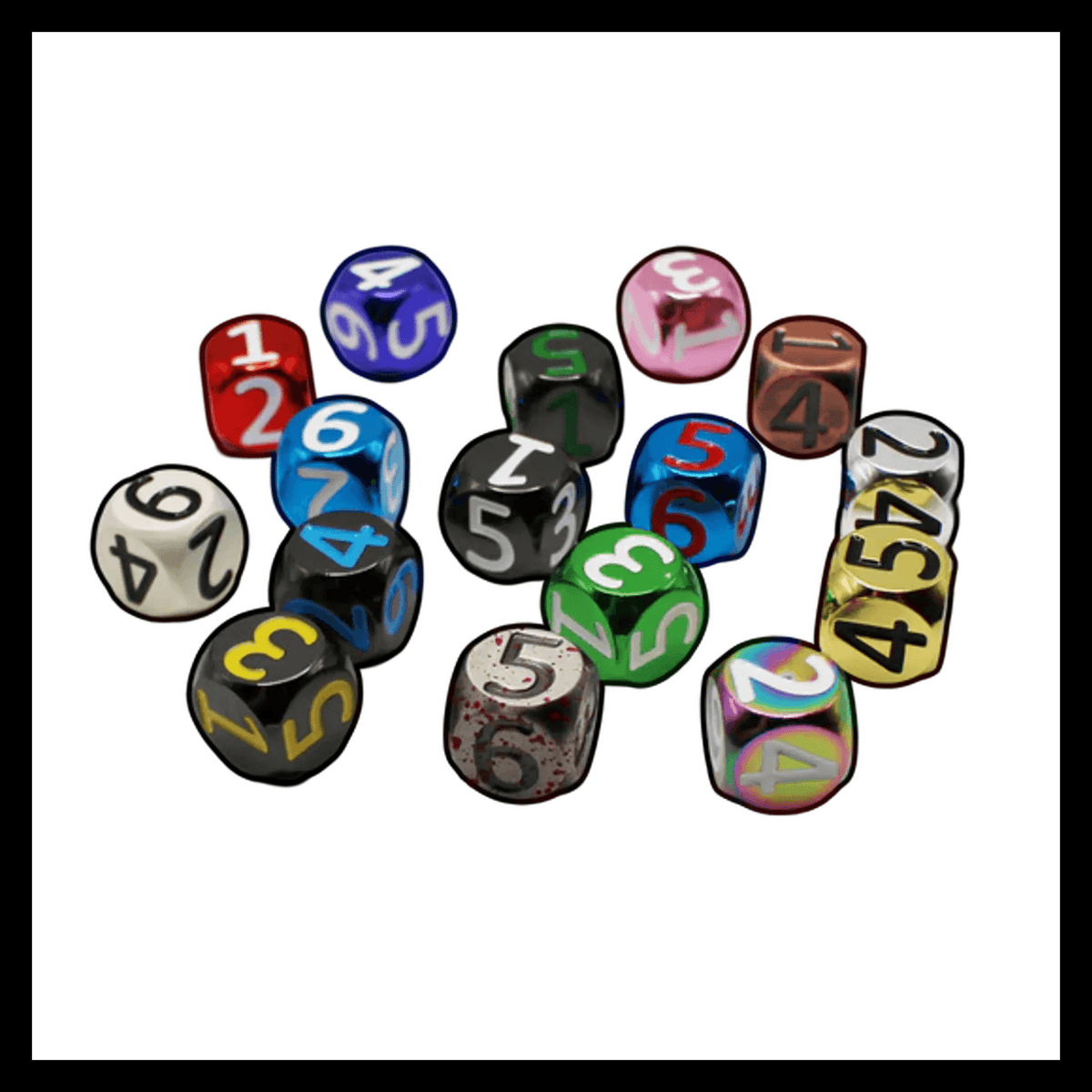 Heavy Rollers Metal D6 Dice w/ Magnetic Case