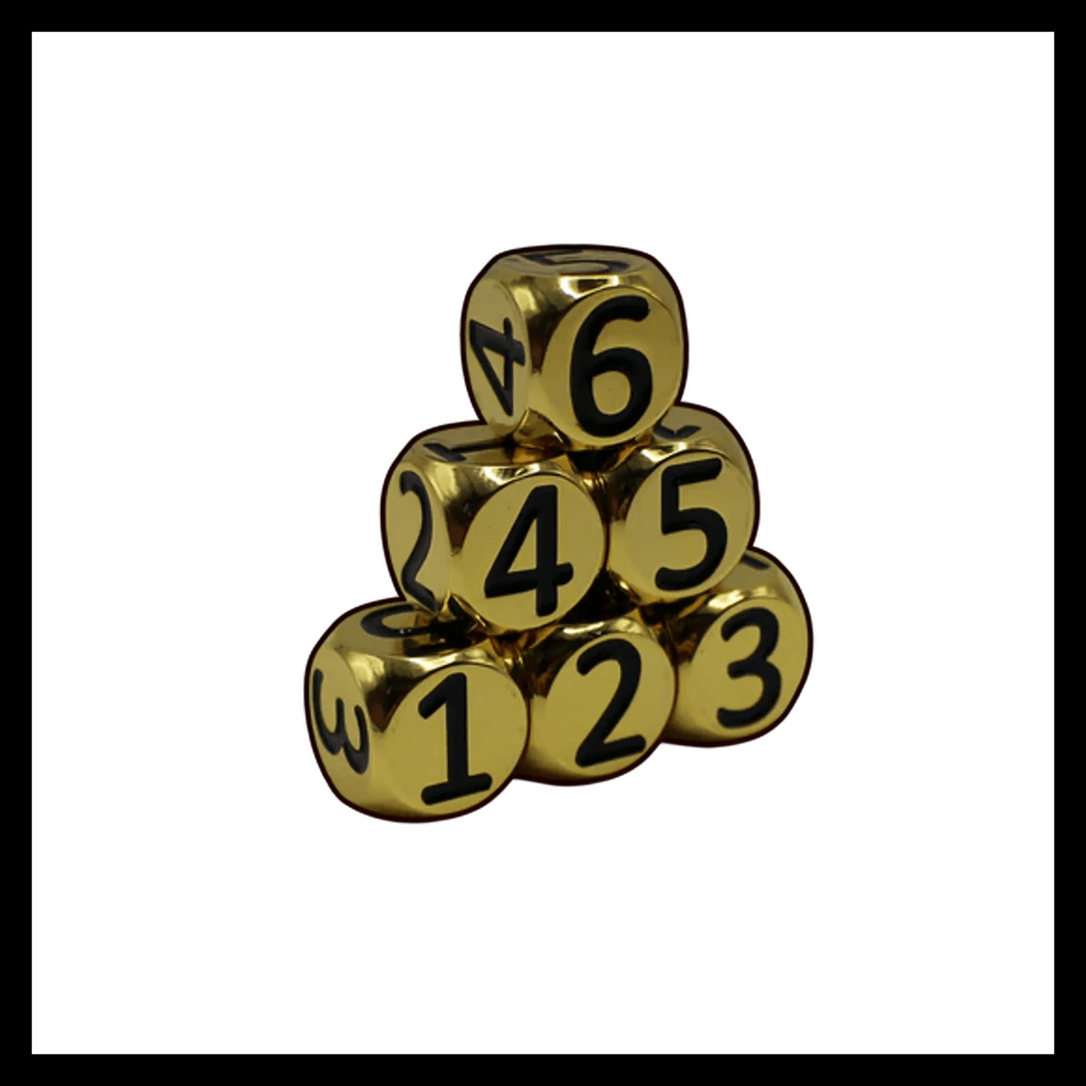 Heavy Rollers Metal D6 Dice w/ Magnetic Case