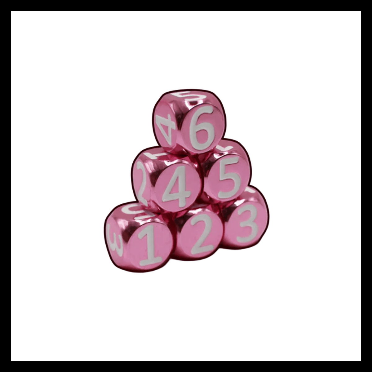 Heavy Rollers Metal D6 Dice w/ Magnetic Case