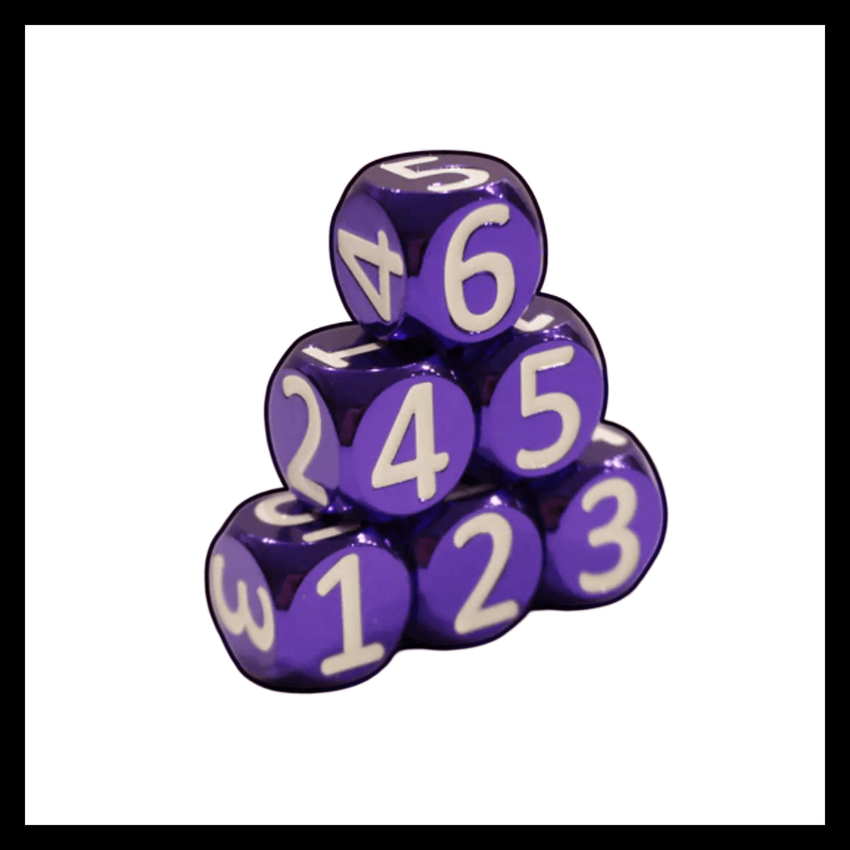 Heavy Rollers Metal D6 Dice w/ Magnetic Case