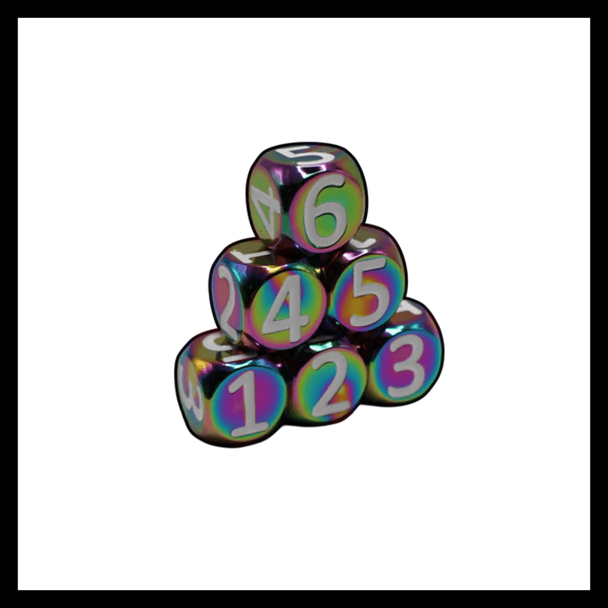Heavy Rollers Metal D6 Dice w/ Magnetic Case